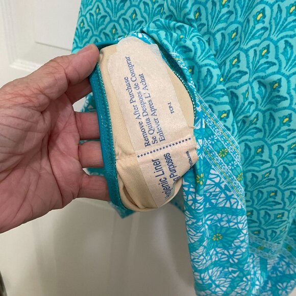 Talbots Cabana Life Swim Dress Halter Neck Built-in Briefs Turquoise Size S NWT‎ - Picture 6 of 11